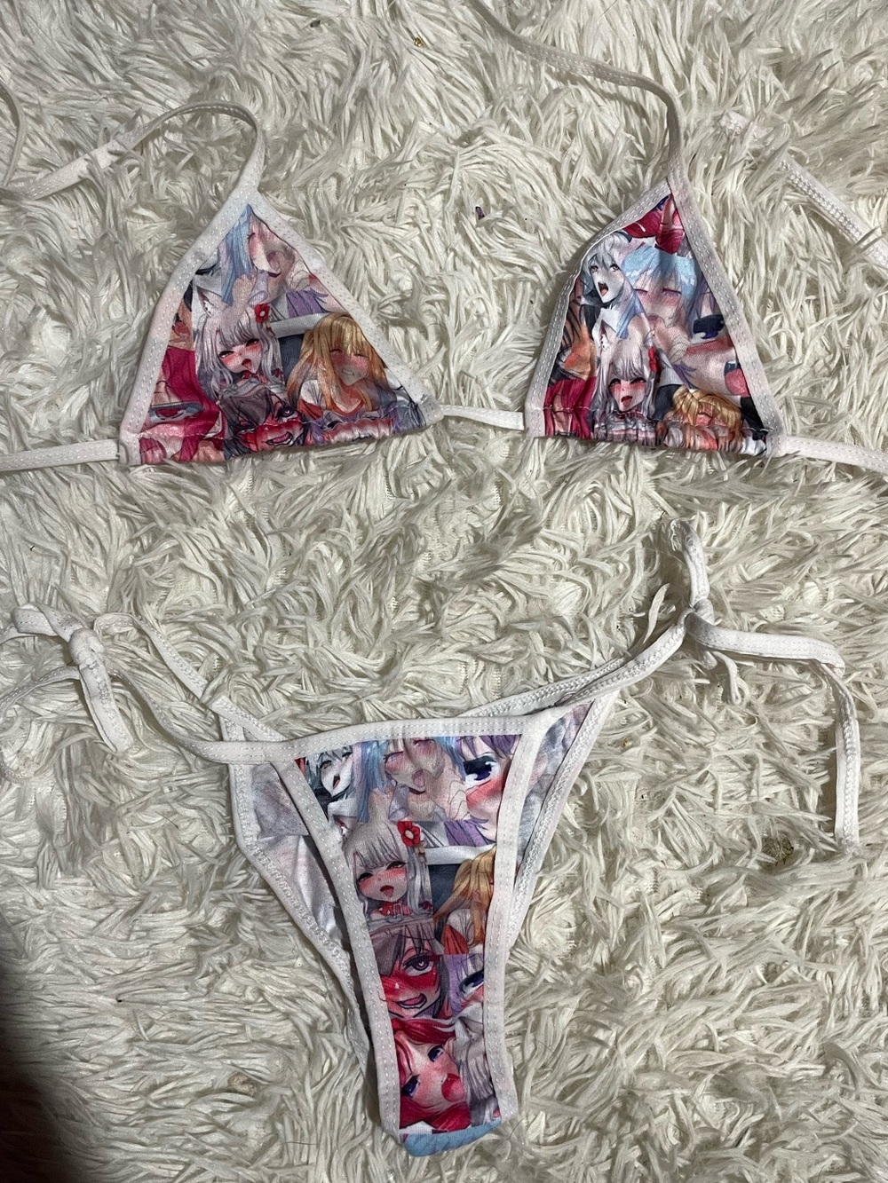 Anime Print lingerie NWOT